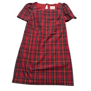 Sail to Sable Red Plaid Mini Dress